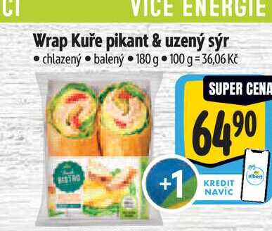 Wrap Kuře pikant & uzený sýr 180 g