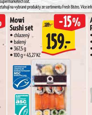 Mowi Sushi set 367,5 g