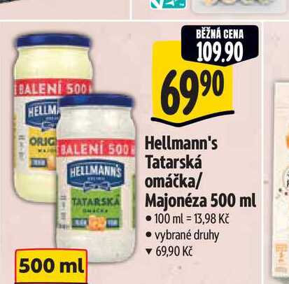  Hellmann's Tatarská omáčka/ Majonéza 500 m 