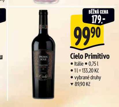Cielo Primitivo 0,75 l