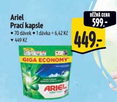 Ariel Prací kapsle  70 dávek Albert