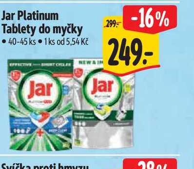 Jar Platinum Tablety do myčky 40-45 ks Albert