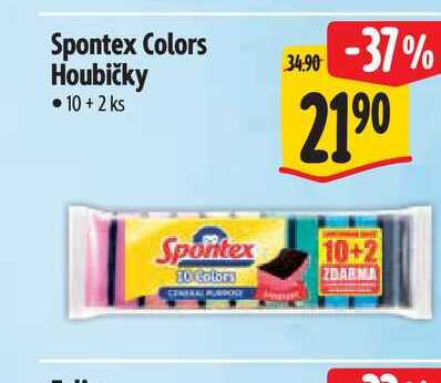 Spontex Colors Houbičky  10+2 ks Albert