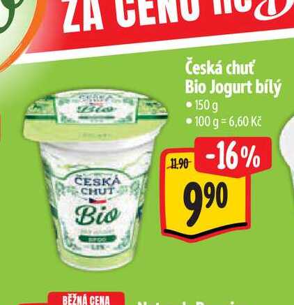  Česká chuť Bio Jogurt bílý 150 g  