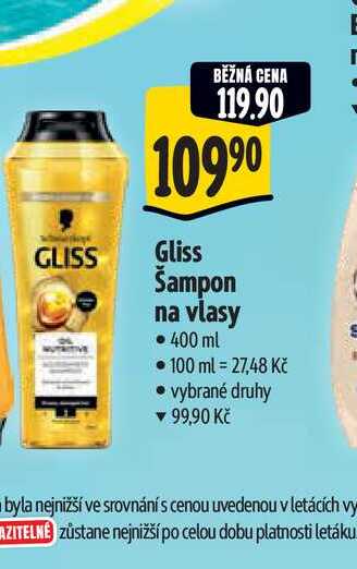 Gliss Šampon na vlasy 400 ml Albert