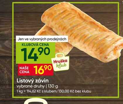 Listový závin 130 g 