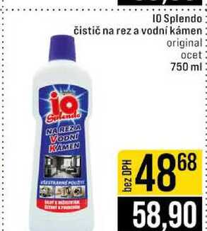 10 Splendo čistič na rez a vodní kámen original ocet 750 ml 