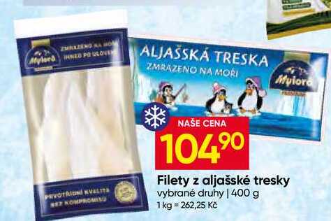 Mylord Filety z aljašské tresky vybrané druhy 400 g
