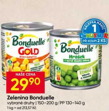Bonduelle Hrášek 150-200 g/PP 130-140 g