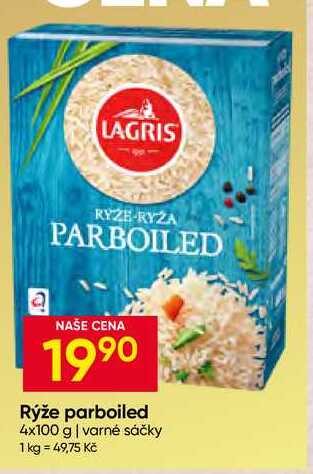 LAGRIS Rýže parboiled 4x100 g varné sáčky