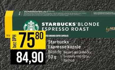 Starbucks Espresso kapsle 53 g