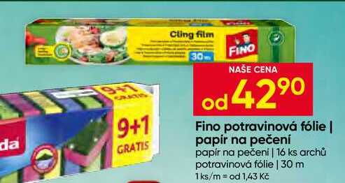Fino Potravinová folie 30m Hruška