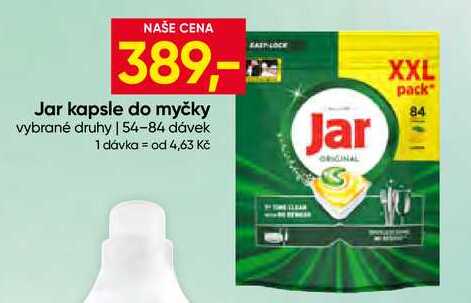 Jar kapsle do myčky vybrané druhy 54-84 dávek Hruška