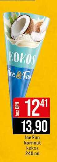 Ice Fun kornout kokos 240 ml