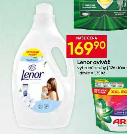 Lenor aviváž vybrané druhy 126 dávek Hruška
