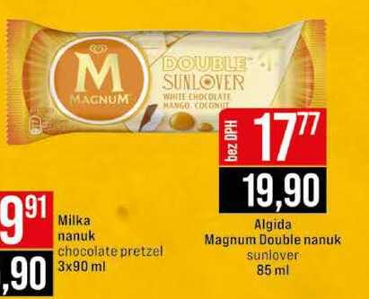 Algida Magnum Double nanuk suniover 85 ml