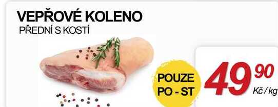VEPŘOVÉ KOLENO PŘEDNÍ S KOSTÍ, 1 kg