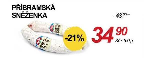 PŘÍBRAMSKÁ SNĚŽENKA, 100 g