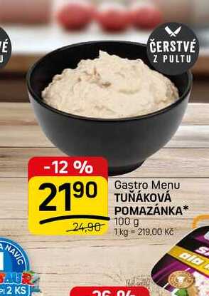 TUŇÁKOVÁ POMAZÁNKA* 100 g
