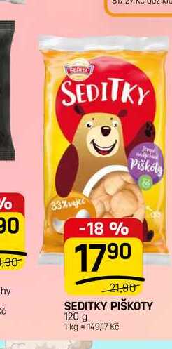 SEDITKY PIŠKOTY 120 g 