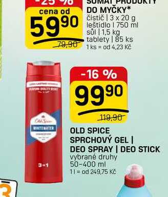 OLD SPICE SPRCHOVÝ GEL | DEO SPRAY | DEO STICK vybrané druhy 50-400 ml 