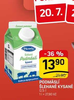 PODMÁSLÍ ŠLEHANÉ KYSANÉ 0,5l v akci