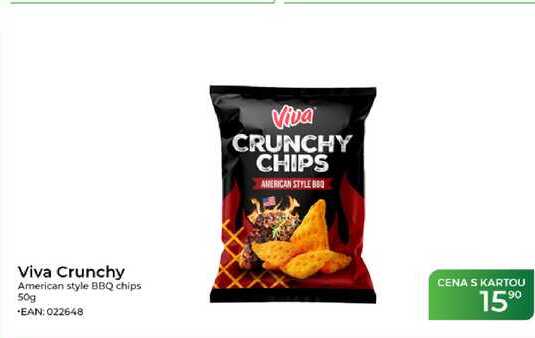 Viva Crunchy American style BBQ chips 50g