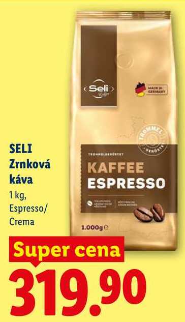 SELI Zrnková káva, 1 KG