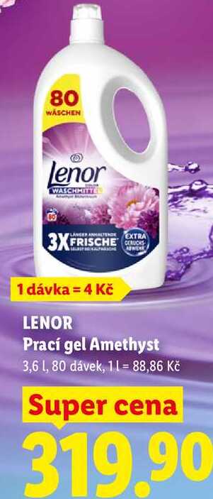 LENOR Prací gel Amethyst, 3,6 l/80 dávek Lidl
