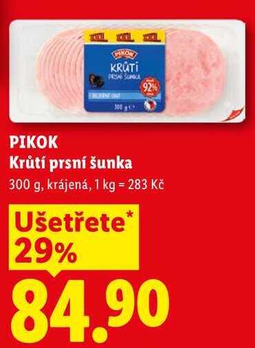 PIKOK Krůtí prsní šunka, 300 g
