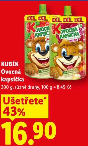 KAPSIČKA Ovocná kapsička, 200 g
