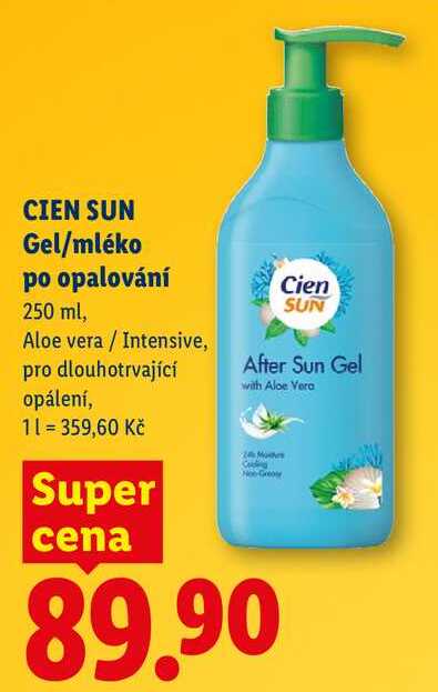 CIEN SUN Gel/mléko po opalování, 250 ml Lidl