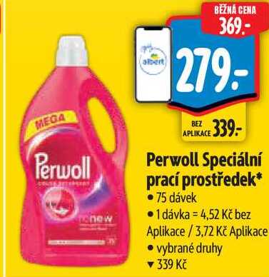 Perwoll Speciální prací prostředek, 75 dávek Albert