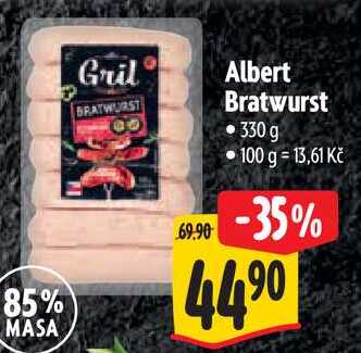 Albert Bratwurst, 330 g