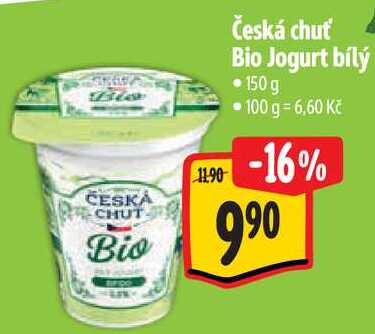 Česká chuť Bio Jogurt bílý, 150 g