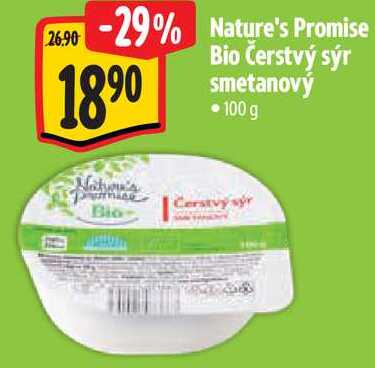 Nature's Promise Bio Čerstvý sýr smetanový, 100 g