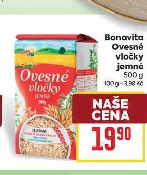 Bonavita Ovesné vločky jemné 500 g 