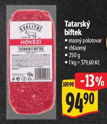 Tatarský biftek, 250 g