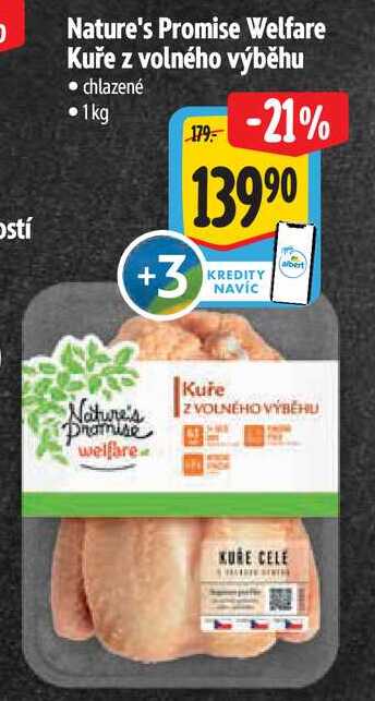 Nature's Promise Welfare Kuře z volného výběhu, 1 kg