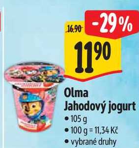 Olma Jahodový jogurt, 105 g