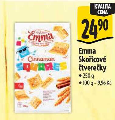 Emma Skořicové čtverečky, 250 g
