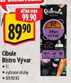 Cibule Bistro Vývar, 1 l