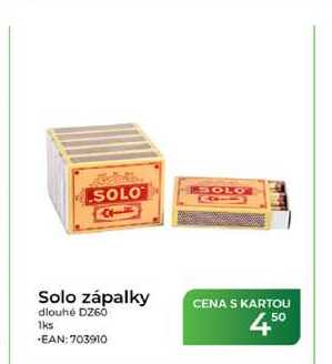 Solo zápalky dlouhé D260 1ks