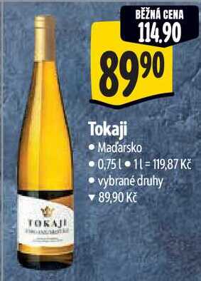 Tokaji, 0,75 l