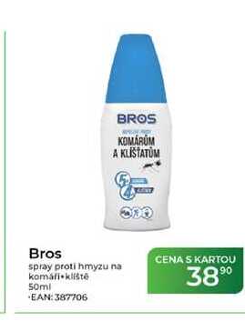 Bros spray proti hmyzu na komáři + klíště 50ml Tamda Foods