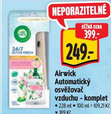 Airwick Automatický osvěžovač vzduchu - komplet, 228 ml Albert
