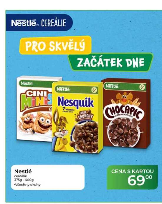 Nestlé cereálie 375g - 400g 