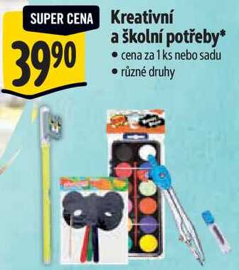Kreativní a školní potřeby