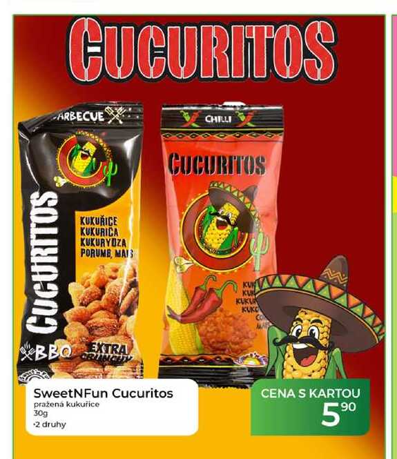 SweetNFun Cucuritos pražená kukuřice 30g