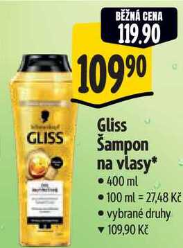 Gliss Šampon na vlasy, 400 ml Albert